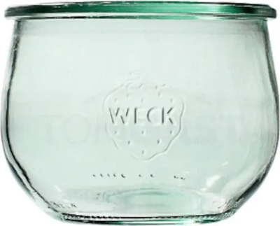 Set kavanozash qelqi Jata WECK Tulip 580ml, 6 copë, transparent