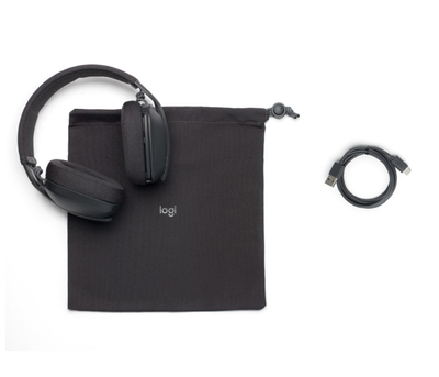 Безжични слушалки Logitech Zone Vibe 100, блутут, со микрофон, сиви