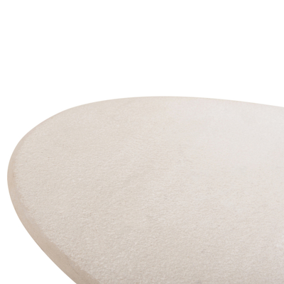 Tavolinë për kafe Foden 90×60×41 Hcm (HM9717), bardhë/ ari