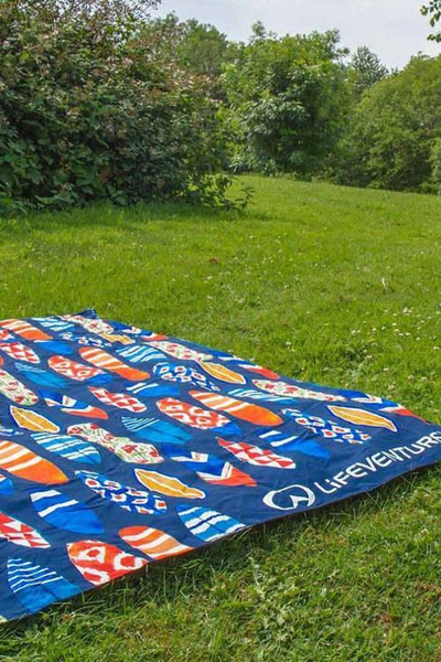 Batanije pikniku Waterproof, 150 x 150 cm, që s’e merr uji, shumëngjyrëshe