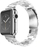 Rrip për orë të mençur 4wrist 42/44/45/49mm, i argjendë