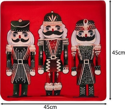 Jastëkmbulesë dekorative Ruhhy Nutcracker, 40x40 cm, poliester, shumëngjyrëshe