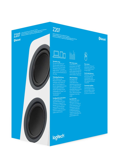 Bokse kompjuteri Logitech Z207, Bluetooth, stereo, të zinj