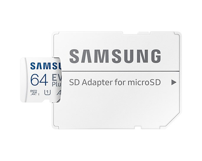 Kartë memorie Samsung MicroSDXC MB-MC64KA/EU, 64GB, Class 10, me adapter SD
