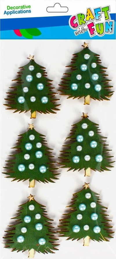 Sticker 3D dekorativ Craft With Fun Christmas Tree, motiv bredhi Krishtlindjesh, shumëngjyrësh