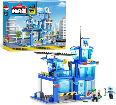 Set ndërtimi Zuru Max Police Station, 321 copa, 6+, shumëngjyrësh