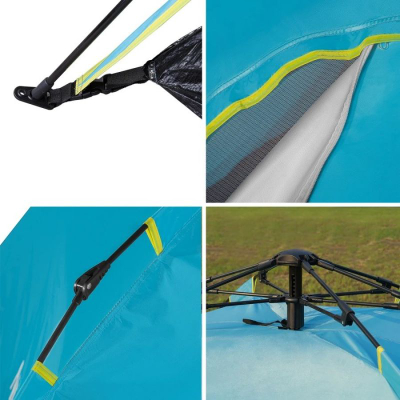 Çadër kampingu Nils Extreme NC7819 Shadow, 3 veta, vetëhapëse, blu