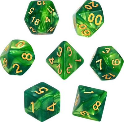 Set zare Rebel RPG Two Color, 7 copa, mint e gjelbër