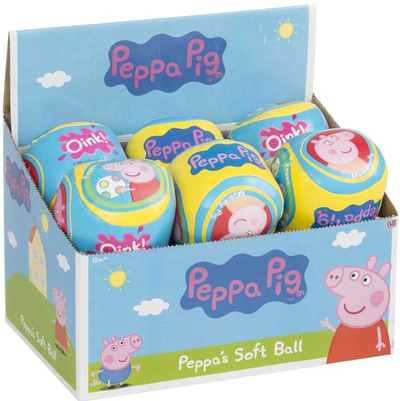 Мек топ Peppa Pig Soft Ball, 9 cm, за деца, шарен