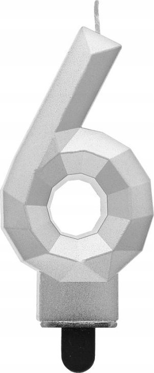 Qiri ditlindje Godan Diamond Metallic, numri 6, 7.6cm, argjendi metalik