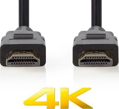 Kabllo HDMI Nedis Premium High Speed, 2 m, 4K@60Hz, e zezë