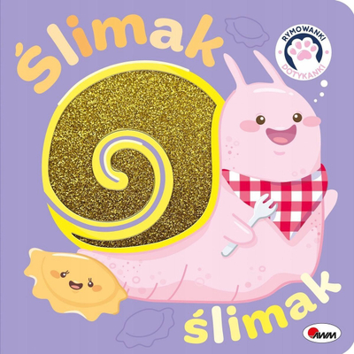 Libër me prekje Zespół Awm Touchy Rhymes Snail Snail, për fëmijë, kapak i butë, shumëngjyrësh