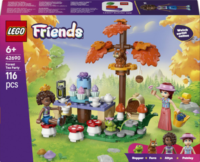Set lodër LEGO Friends Forest Tea Party 42690, 116 pjesë, 6+, shumëngjyrësh