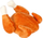 Lodër pelushi për qen Dingo Chicken, 18 cm, me fishkëllimë, portokalli