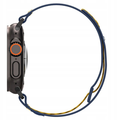 Rrip ore Spigen Athlex Air për Apple Watch 6 7 8 9 10 SE Ultra, tekstil, i zi