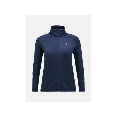 Bluzë sportive Peak Performance W Rider Zip, me zinxhir gjithë trupin, për ski, blu e errët