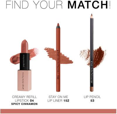 Rimbushës buzëkuqi Diego Dalla Palma The Creamy Lipstick, Refill 04 Spicy Cinnamon, kremoze