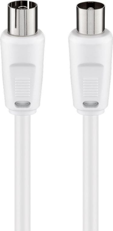 Kabllo antene Setty, 80 dB, dyfishe e blindume, e bardhe