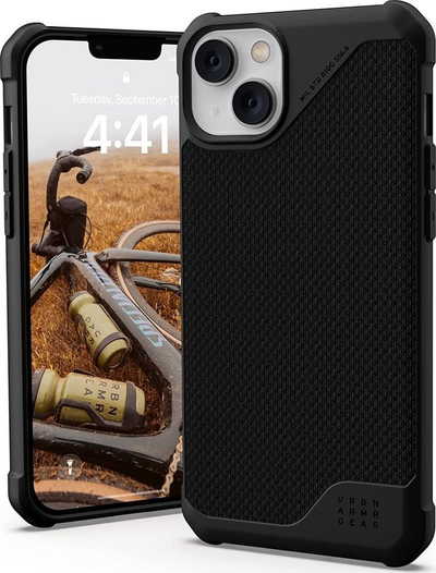 Mbështjellëse telefoni UAG Metropolis LT Kevlar MagSafe për iPhone 14 Plus, mbrojtëse, e zezë