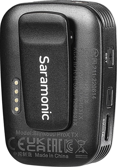 Sistem mikrofoni wireless Saramonic Blink500 Pro XB6 2023, 2 transmëtues, USB-C, i zi