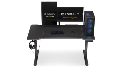 Tavolinë elektrike Endorfy Atlas L, 150 x 78 cm, me ngritje/ulje lartësie, e zezë