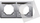 Kornizë dyfishe hermetike Kontakt-Simon Basic Standard BMR2B/21, IP44, inox