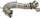 Downpipe TurboWorks Mercedes GT50 GT53 GT43 E53 GLE53 CLS53 GLS53 M256, çelik inox, me izolim termik, ngjyrë argjendi