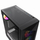 Kutia PC Gembird Fornax 900 ARGB, MIDI Tower ATX, 4 ventilatorë ARGB, e zezë