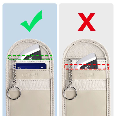 Kuti çelsash makine Tech-Protect KLR100, RFID blocking, 133x90mm, bezhë
