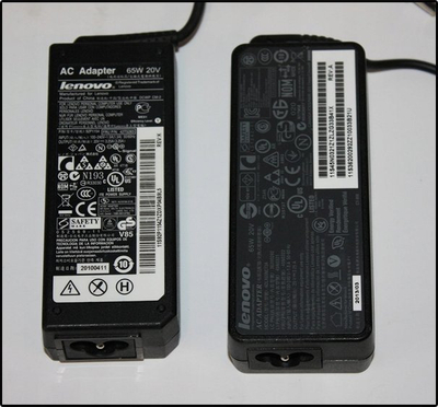 Adapter karikues Lenovo AC 65W, lidhje rrethore, i zi