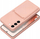 Maskë silikoni Card Case për Samsung Galaxy A05, me xhep karte, rozë