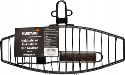 Grill peshku Mustang, jo-ngjitës, me dorezë që hiqet, 41 x 24 cm