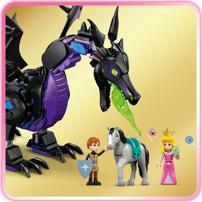 Set LEGO Disney Princess Maleficent Dragua 43240, 583 copa, për kalamaj 7+, shumëngjyrësh