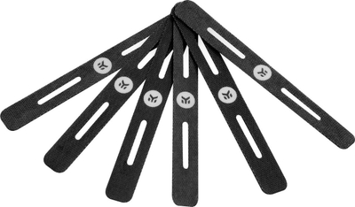 Rripa për organizu kabllot EK Water Blocks Velcro, set 6 copë, të zinj
