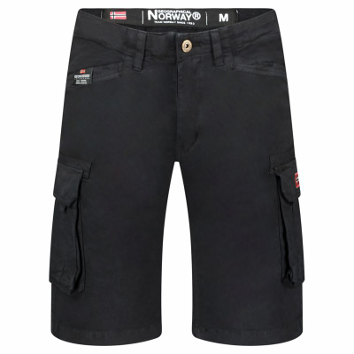 Кратки панталони Geographical Norway Palar DB 256 M, памук, regular fit, црни