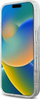 Futrollë Karl Lagerfeld KLHMP16LLGCHSGH për iPhone 16 Pro 6.3", hardcase transparente, me shkëlqim, ngjyrë argjend