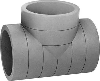 Pjesë lidhëse ventilimi Heatpex Aria Aduro ADT 160mm, tresh rekuperimi, e hirtë