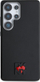 Капак за телефон DKNY Leather Heart of NY за Samsung Galaxy S25 Ultra, тврд капак, еколошка кожа, црн