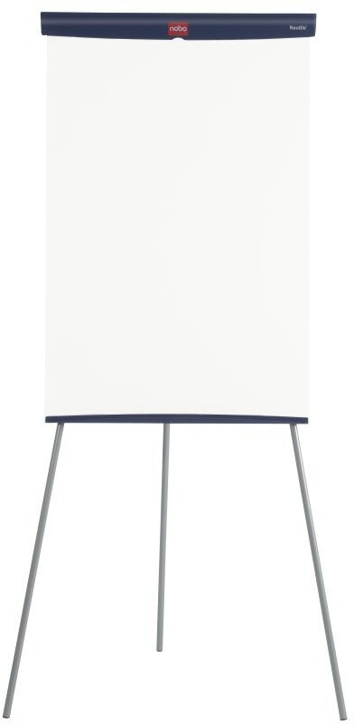 Tabelë prezantimi Nobo Essence, tripod i rregullueshëm, sipërfaqe melamine, e bardhë