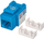 Modul Keystone RJ45 Cat6 UTP, për panel dhe prizë, blu