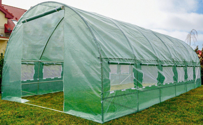 Serë tunel Garden Foil Greenhouse, 6x3 m, 18 m², jeshile