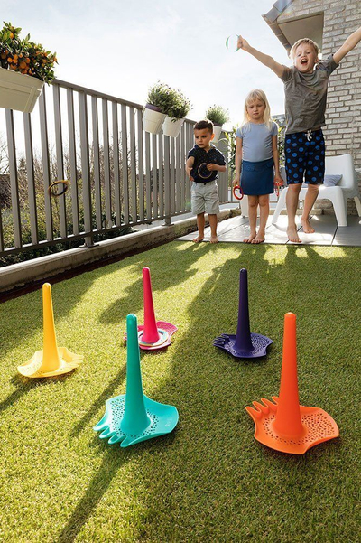 Lodër plazhi Quut Triplet, 4 në 1, për fëmijë 18m+, blu