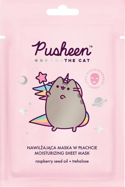 Maskë fytyre Pusheen Moisturizing Sheet Mask, hidratuese, formulë vegane