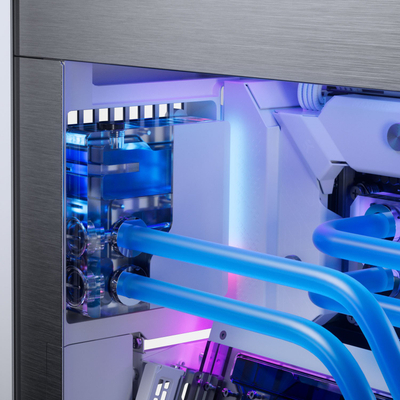 Rezervuar uji për PC Phanteks Glacier EZ-Fit 120RES DDC, D-RGB, i bardhë