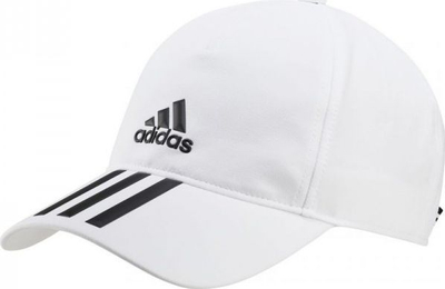 Kapelë sportive Adidas A.R BB CP 3S 4A, prej tekstili, me rregullim, e bardhë me të zeza