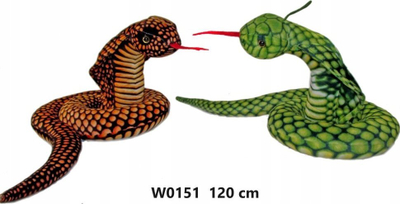 Lodër pelushi Sun Day gjarpër kobër PLUSH SNAKE SA, 120cm, shumëngjyrësh
