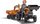 Traktor lodër me pedale Falk Case IH Construction, me rimorkio dhe eskavator, portokalli