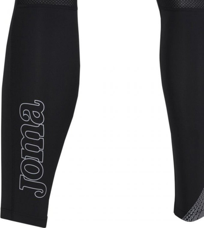 Legginsa vrapimi Joma Running Night Long Tights, për burra, me reflektim, të zeza