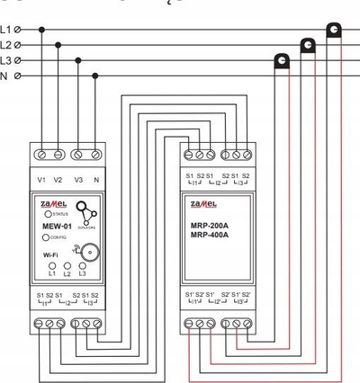 Modul zgjerues për transformator rryme Zamel MRP-400A, 400A, për MEW-01