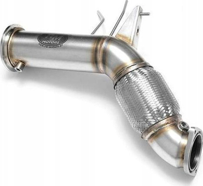 Downpipe shkarkimi BMW N57X 550d 750d F01 F02 F10 F11, çelik inox, diametër 90mm